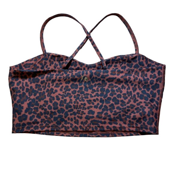 Kendall Toole x Spiritual Gangster Leopard Print Sports Bra Women's Size XL NWOT - Picture 3 of 4